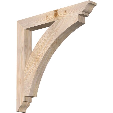 Thorton Traditional Smooth Bracket, Douglas Fir, 3 1/2"W x 30"D x 30"H